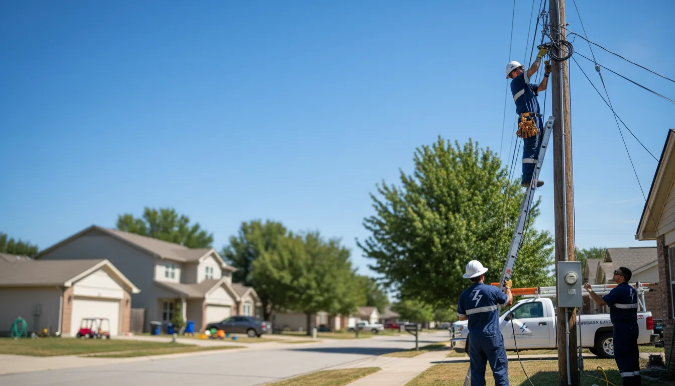 Residential electrician providing installation services in Buchtel, OH